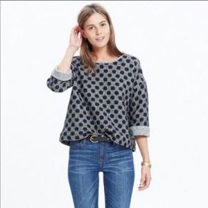 Madewell Polka Dot Sweatshirt
